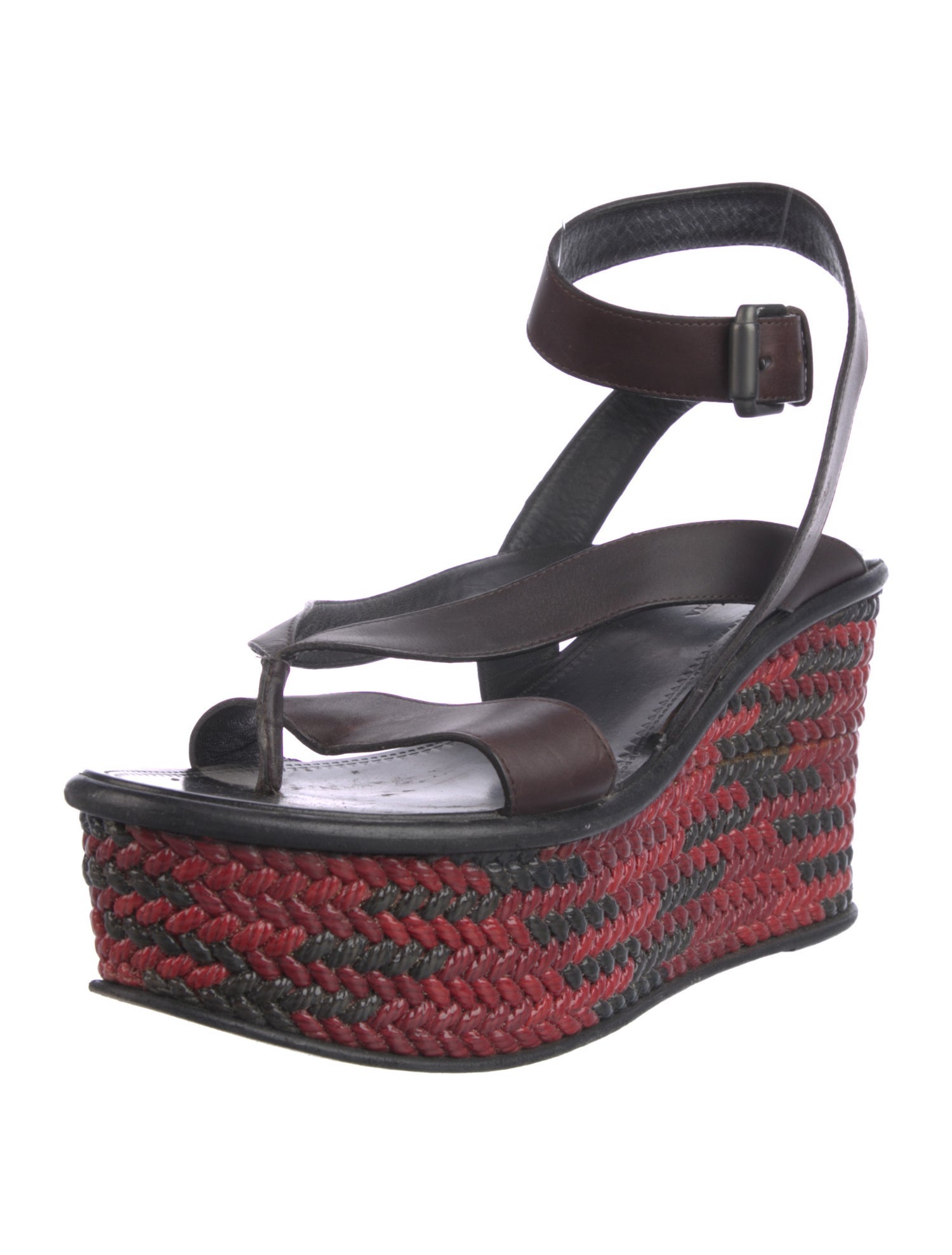 Bottega Veneta Leather Striped Espadrilles